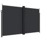 Preview: Seitenmarkise Ausziehbar Schwarz 200x1200 cm