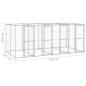 Preview: Outdoor-Hundezwinger Verzinkter Stahl 9,68 m²