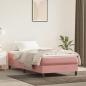 Preview: ARDEBO.de - Taschenfederkernmatratze Mittel Rosa 120x190x20 cm Samt