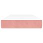 Preview: Taschenfederkernmatratze Mittel Rosa 120x190x20 cm Samt