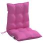 Preview: Niedriglehner-Auflagen 6 Stk. Rosa Oxford-Gewebe