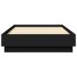 Preview: Bettgestell mit LED Schwarz 75x190 cm