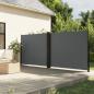 Preview: ARDEBO.de - Seitenmarkise Ausziehbar Anthrazit 160x1200 cm