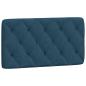 Preview: Bettgestell ohne Matratze Blau 100x200 cm Samt