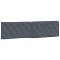 Preview: Bettgestell ohne Matratze Dunkelgrau 200x200 cm Samt