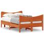 Preview: Massivholzbett ohne Matratze Wachsbraun 120x190 cm Kiefernholz