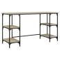 Preview: Schreibtisch Sonoma-Eiche 140x50x75 cm Metall Holzwerkstoff