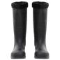Preview: Gummistiefel mit Herausnehmbarem Innenfutter Schwarz Gr. 46 PVC