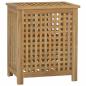Preview: Wäschebehälter 50x35x60 cm Massivholz Teak