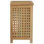 Preview: Wäschebehälter 50x35x60 cm Massivholz Teak