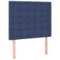 Preview: Boxspringbett mit Matratze Blau 120x190 cm Stoff
