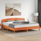 Preview: ARDEBO.de - Massivholzbett ohne Matratze Wachsbraun 200x200 Kiefernholz