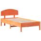 Preview: Massivholzbett ohne Matratze Wachsbraun 75x190 cm Kiefernholz