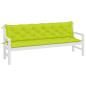 Preview: Gartenbank-Auflagen 2 Stk. Hellgrün 200x50x7 cm Oxford-Gewebe