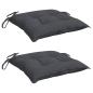 Preview: Stuhlkissen 2 Stk. Anthrazit 50x50x7 cm Oxford-Gewebe