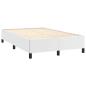 Preview: Boxspringbett mit Matratze & LED Weiß 120x190 cm Kunstleder