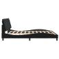 Preview: Bettgestell ohne Matratze Schwarz 180x200 cm Samt