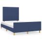 Preview: Bettgestell ohne Matratze Blau 120x190 cm Stoff