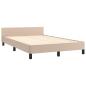 Preview: Bettgestell ohne Matratze Cappuccino 120x190cm Kunstleder