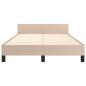Preview: Bettgestell ohne Matratze Cappuccino 120x190cm Kunstleder