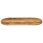 Preview: Tischplatte 120x60x3,8 cm Oval Raues Massives Mangoholz