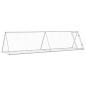 Preview: Hasenstall Silbern 400x105x91 cm Verzinkter Stahl