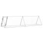 Preview: Hasenstall Silbern 400x105x91 cm Verzinkter Stahl