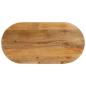 Preview: ARDEBO.de - Tischplatte 110x40x3,8 cm Oval Massivholz Mango