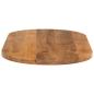 Preview: Tischplatte 110x40x3,8 cm Oval Massivholz Mango