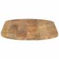 Preview: Tischplatte 100x50x3,8 cm Oval Massivholz Mango