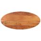 Preview: ARDEBO.de - Tischplatte 120x50x2,5 cm Oval Massivholz Akazie