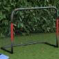 Preview: ARDEBO.de - Fußballtor mit Netz Rot und Schwarz 90x48x71 cm Stahl