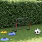 Preview: Fußballtor mit Netz Rot und Schwarz 90x48x71 cm Stahl