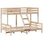 Preview: Etagenbett 80x200/120x200 cm Massivholz Kiefer