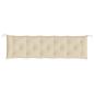 Preview: Gartenbank-Auflagen 2 Stk. Beige 180x50x7 cm Oxford-Gewebe
