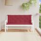 Preview: ARDEBO.de - Gartenbank-Auflagen 2 Stk. Weinrot 150x50x7 cm Oxford-Gewebe