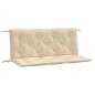 Preview: Gartenbank-Auflagen 2 Stk. Beige 120x50x7 cm Oxford-Gewebe