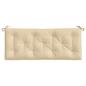 Preview: Gartenbank-Auflagen 2 Stk. Beige 120x50x7 cm Oxford-Gewebe