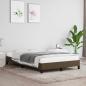 Preview: ARDEBO.de - Bettgestell ohne Matratze Dunkelbraun 120x190 cm Stoff