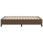 Preview: Bettgestell ohne Matratze Dunkelbraun 120x190 cm Stoff