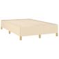 Preview: Bettgestell ohne Matratze Creme 120x190 cm Stoff