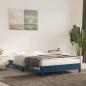 Preview: ARDEBO.de - Bettgestell ohne Matratze Dunkelblau 120x190 cm Samt