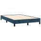 Preview: Bettgestell ohne Matratze Dunkelblau 120x190 cm Samt