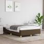 Preview: ARDEBO.de - Bettgestell ohne Matratze Dunkelbraun 120x190 cm Stoff