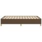 Preview: Bettgestell ohne Matratze Dunkelbraun 120x190 cm Stoff