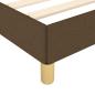 Preview: Bettgestell ohne Matratze Dunkelbraun 120x190 cm Stoff