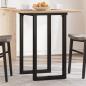 Preview: Esstisch-Gestell in O-Form 60x40x73 cm Stahl