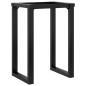 Preview: Esstisch-Gestell in O-Form 60x40x73 cm Stahl