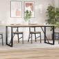 Preview: Esstisch-Gestell in O-Form 180x80x73 cm Stahl