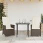 Preview: ARDEBO.de - Gartensessel mit Kissen 2 Stk. Verstellbar Braun Poly Rattan